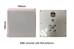 6dbi high gain UHF rfid antenna passive circular polarization N type Model : YR2001