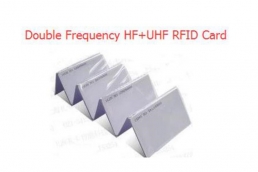 Dual frequency rfid card 860-960mhz UHF+13.56mhz Maifare(HF) rfid card Model : YR7012