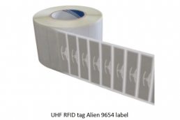 RFID UHF Alien 9654 lable Gen2 860Mhz~960Mhz Low cost passive UHF RFID Paper Label Sticker Tag Alien H3 inaly