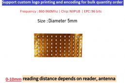 Long Range ISO18000-6C RFID FPC Inlay UHF Tire Tag High Temperature Resistant For RFID Tire Transportation Car Tracking Model：FPC-D5