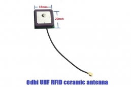 18*18mm 0dbi RHCP micro rfid uhf ceramic antenna SMA/ipex Model : YR1818