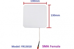 6dbi high gain UHF rfid antenna passive circular polarization N type Model : YR13018