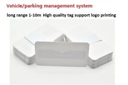 Printed TID UV resistant design UHF Vehicle Windshield Anti-tear sticker passive Adhesive RFID Tag for Car Parking Model:YR1055