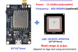 Micro 2M Range UHF RFID Module TTL Uart USB RFID UHF Reader/Writer Compatible with 0-12dbi RFID Antenna ESP32 Arduino Raspberry Model:R200