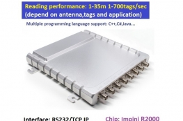 Chip Timing System Impinj R2000 Long Range 8 Ports UHF RFID Fixed Reader Multi-Tag 700tags/Sec for Sports Timing System Model：YR8800