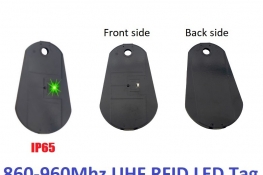 UHF RFID Tag Passive LED Light RFID LED Tag UHF 860-960MHz 0-4M for Keychain Keyfobs Locating Book Vehicle Personal Access Model：YR503016